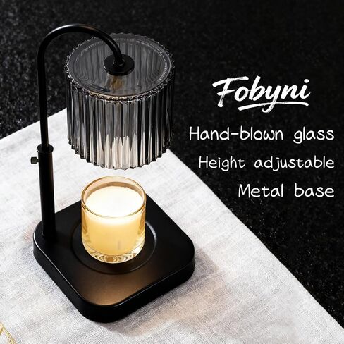 Gold Candle Warmer Lamp with Timer,Mothers Day Gifts for Mom,House Warming Gifts New Home Decor,20 Gears Rotary Dimming with 2 Bulbs in Saudi Arabia