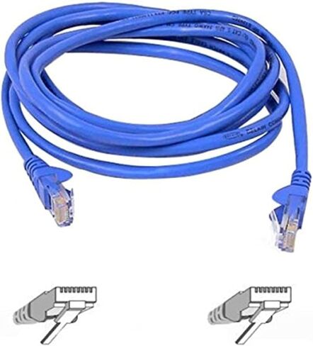 كابل بلكين 15 قدم CAT5-UTP 4PR RJ45M BLU (A3L791-15-BLU) in Kuwait