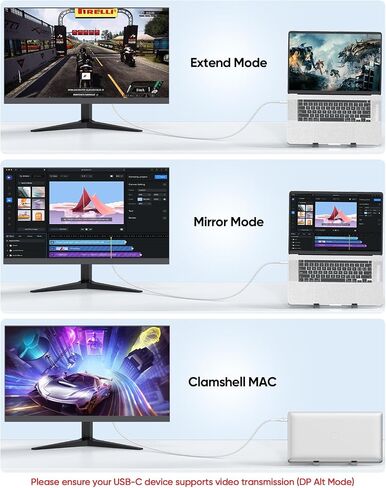 USB C to HDMI Cable White [4K@60Hz, 6.6FT], USBC Type C to HDMI 2.0 Braided Cord HDR for TV, Monitor, Projector Compatible with Thunderbolt 3/4/5, MacBook, iPhone 17/16, iPad, Galaxy in Saudi Arabia