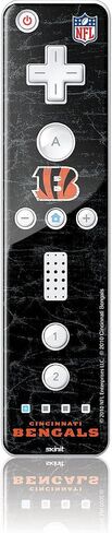 Skinit Decal Gaming Skin Compatible with Wii Remote Controller - Officially Licensed NFL Cincinnati Bengals - Distressed Design in Saudi Arabia