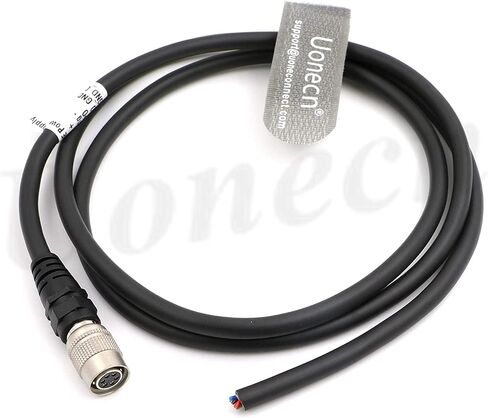 Uonecn Hirose HR10A-7P-6S Basler AVT GIGE CCD Industrial Camera Power Right Angle 6-Pin Female Data Cable 1 Meter in Kuwait