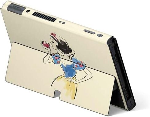 Skinit Decal Gaming Skin Compatible with Nintendo Switch OLED (2021) - Officially Licensed Disney Snow White Character with Floral Pattern Design in Saudi Arabia