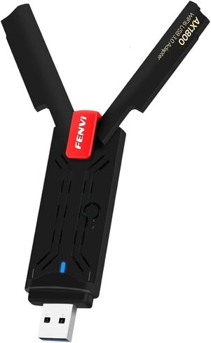 USpB VViFi 6 AX1800 محول ثنائي النطاق 2.4G 5 جيجا هرتز USpB 3.0 محول إشارة DongIe بطاقة الشبكة اللاسلكية لأجهزة الكمبيوتر المحمول Win10 Win11 in Kuwait