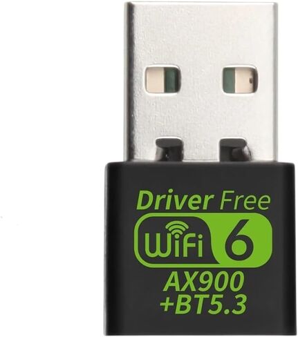 VViFi 6 AX900 BT5.3 USpB VViFi Adaptier 802.11AX ثنائي النطاق 2.4G 5 جيجا هرتز Wirreless VViFi DongIe إيثرنت محول الإشارة لـ Win 10 11 in Kuwait