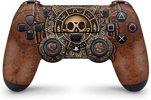 ZOOMHITSKINS متوافق مع جهاز التحكم PS4، لمعان الجلد، صيد كنز القراصنة، سفينة البحر المفقودة من الخشب البني، متين، فينيل، صنع في الولايات المتحدة الأمريكية in Kuwait