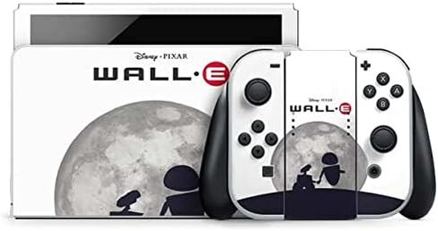 غلاف Skinit المخصص للألعاب متوافق مع Nintendo Switch OLED (2021) - تصميم Disney Wall-E Love المرخص رسميًا in Kuwait