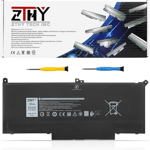 ZTHY 58Wh 07KRV استبدال بطارية الكمبيوتر المحمول Dell Latitude 5430 5530 Precision 3570 P104F P104F005 P137G P137G004 Series M69D0 H4PVC 0H4PVC Y86WG 0Y86WG 08WRCR 078FWY 4FVJG O7KRV ​​15.2V 3 625 مللي أمبير 4 خلايا in Kuwait