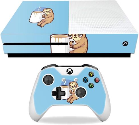 غلاف MightySkins متوافق مع جهاز Microsoft Xbox One S - Good Morning Sloth | غطاء ملتف واقٍ ومتين وفريد ​​من نوعه من الفينيل | سهل التطبيق والإزالة وتغيير الأنماط | صنع في الولايات المتحدة الأمريكية in Saudi Arabia