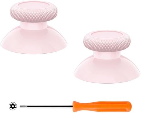 Replacement Thumbsticks Fit for Xbox Series X/S, Joysticks Repair Kit Fit for Xbox Wireless Controller, Custom Analog Stick Buttons Fit for Xbox One S/X/Elite Controller - Cherry Blossoms Pink in Saudi Arabia