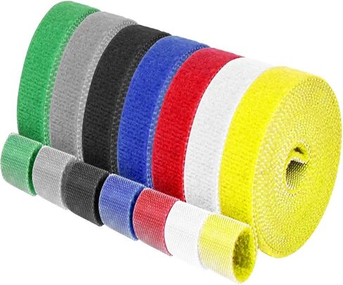 IFNOW Hook-and-Loop Cable Ties Reusable Fastening Tape Double-Sided Cable Management Tape Strength and Durability 0.4''/Width (Total 295.2FT, Width 0.4in) in Saudi Arabia
