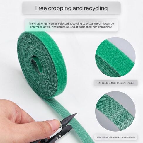 IFNOW Hook-and-Loop Cable Ties Reusable Fastening Tape Double-Sided Cable Management Tape Strength and Durability 0.4''/Width (Total 295.2FT, Width 0.4in) in Saudi Arabia
