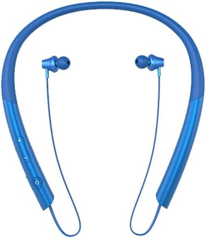 Neckband Earphones Bluetooth 5.0 Headphones CVC8.0 Noise Cancelling Bluetooth Headset Wireless Earbuds Neckband with Mic,9D Deep Bass, 20H Overall Endurance,Sports for Running Driving Working, Black in Saudi Arabia