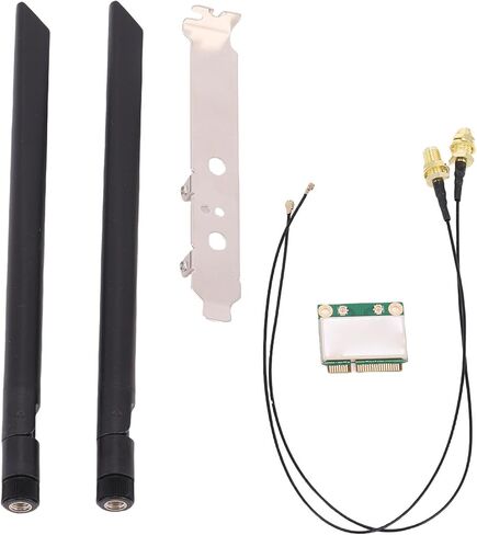 WiFi 6 Wireless Card, 1800Mbps Mini PCIE Network Adapter Dual Band 2.4GHz 5GHz with BT 5.3, for Laptop PC 10 11 in Saudi Arabia