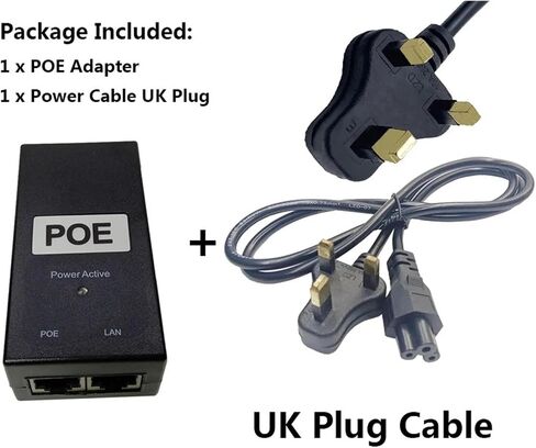 48V1A 24V1A 48v 24v POE Powerline Ethernet Adapter(AU Cable,48V 1A) in Saudi Arabia