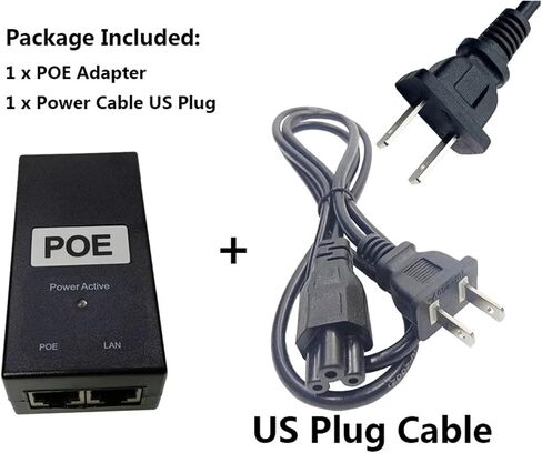 48V1A 24V1A 48v 24v POE Powerline Ethernet Adapter(AU Cable,48V 1A) in Saudi Arabia