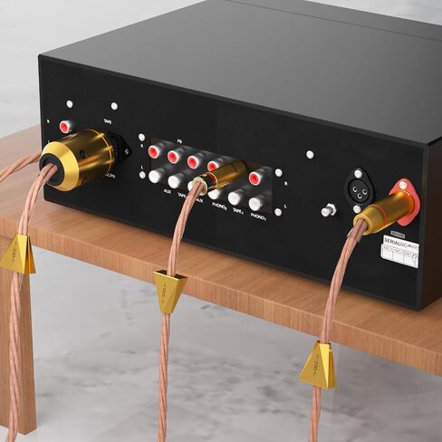 Preffair X461 5N OCC Copper Balanced Cables with 3 Pins XLR Female to Male Connectors 15AWG/4 x 1.5mm2, 1 Pair for Audiophile Turntable, AMP, DAC (X461XR1819G, 1.5M/4.9FT) in Kuwait