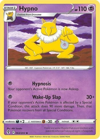 Hypno - 062/203 - Uncommon - Sword & Shield - Evolving Skies in Saudi Arabia