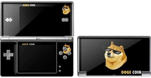 غلاف Skinit المخصص للألعاب المتوافق مع DS Lite - تصميم Doge Coin المصمم في الأصل in Saudi Arabia