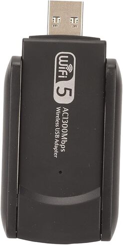 محول واي فاي SUNGOOYUE 4605AC USB 3.0، محول شبكة لاسلكي ثنائي النطاق بسرعة 1200 ميجابت في الثانية، ABS أسود، متوافق مع أمان WPA in Saudi Arabia