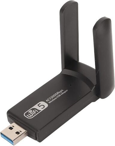 محول واي فاي SUNGOOYUE 4605AC USB 3.0، محول شبكة لاسلكي ثنائي النطاق بسرعة 1200 ميجابت في الثانية، ABS أسود، متوافق مع أمان WPA in Saudi Arabia
