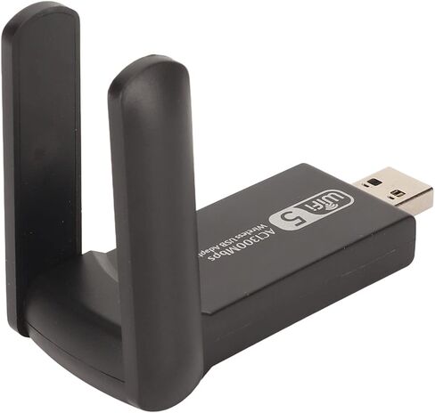 محول واي فاي SUNGOOYUE 4605AC USB 3.0، محول شبكة لاسلكي ثنائي النطاق بسرعة 1200 ميجابت في الثانية، ABS أسود، متوافق مع أمان WPA in Saudi Arabia