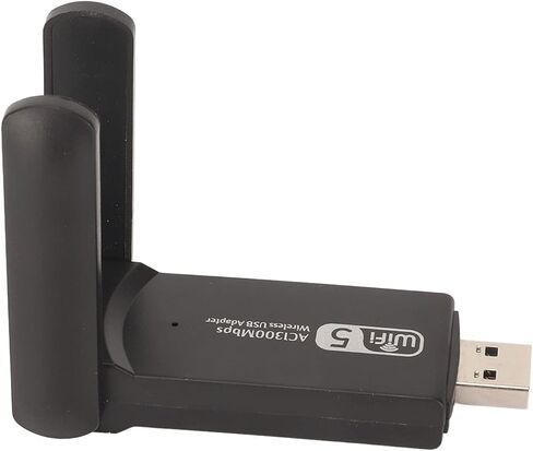 محول واي فاي SUNGOOYUE 4605AC USB 3.0، محول شبكة لاسلكي ثنائي النطاق بسرعة 1200 ميجابت في الثانية، ABS أسود، متوافق مع أمان WPA in Saudi Arabia
