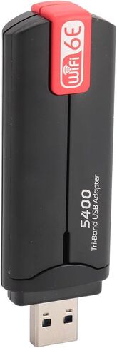 محول واي فاي USB بسرعة 5400 ميجا بت في الثانية من SUNGOOYUE، محول لاسلكي WiFi 6E لـ 10/11، اتصال مستقر in Saudi Arabia