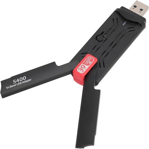 محول واي فاي USB بسرعة 5400 ميجا بت في الثانية من SUNGOOYUE، محول لاسلكي WiFi 6E لـ 10/11، اتصال مستقر in Saudi Arabia