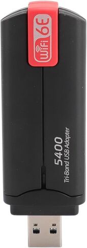 محول واي فاي USB بسرعة 5400 ميجا بت في الثانية من SUNGOOYUE، محول لاسلكي WiFi 6E لـ 10/11، اتصال مستقر in Saudi Arabia