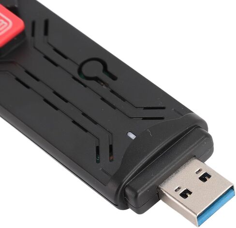 محول واي فاي USB بسرعة 5400 ميجا بت في الثانية من SUNGOOYUE، محول لاسلكي WiFi 6E لـ 10/11، اتصال مستقر in Saudi Arabia