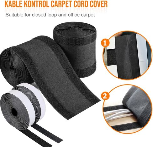 3m Black Cord Hider Floor, Long Durable Cable Cover Floor for high-Traffic Flooring in Saudi Arabia