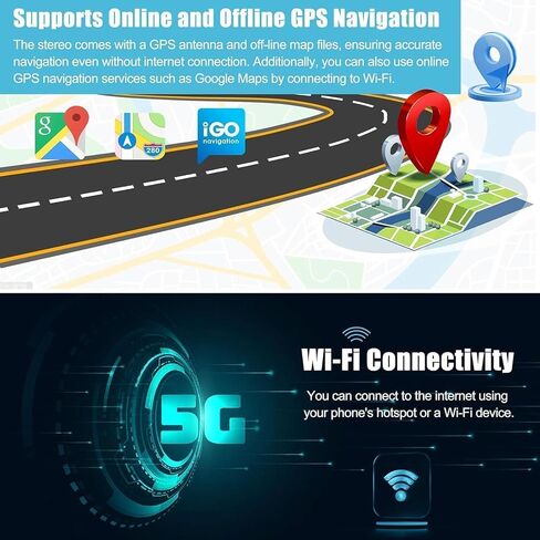 4+ 64GB Car Radio for Dodge RAM 1500 2500 3500 2006 2007 2008, Build in Wireless/Wire Carplay & Android Auto Support Bluetooth, Back-up Camera,FM Radio,SWC,6.8 Inch IPS Touch Screen in Saudi Arabia