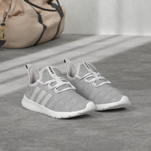 حذاء الجري Cloudfoam Pure 2.0 للسيدات من adidas، أسود أساسي/أسود أساسي/أرجواني فاتح - - 7 M US in Saudi Arabia