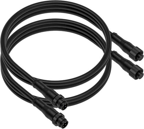 BTF-LIGHTING 3 Core 3 pin Small Size IP68 Y Shape 1 Male-Divided-3 Female Spillter Connctor Black Plastics 18AWG 15mm Metal Metal Nut Support All BTF-LIGHTING 3 pin Small Size IP68 Connector in Saudi Arabia