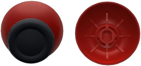 Replacement Thumbsticks Fit for PS5 Controller, Custom Dual Color Analog Stick Joystick Compatible with PS4 Controller Universal - Carmine Red & Black in Saudi Arabia