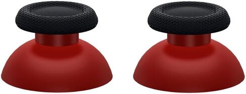 Replacement Thumbsticks Fit for PS5 Controller, Custom Dual Color Analog Stick Joystick Compatible with PS4 Controller Universal - Carmine Red & Black in Saudi Arabia