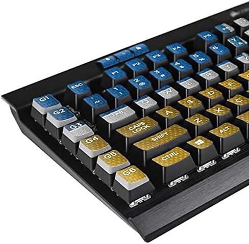 غلاف Skinit متوافق مع لوحة مفاتيح الألعاب الميكانيكية البلاتينية K95 RGB - تصميم عتيق مرخص رسميًا من NFL Los Angeles Chargers in Saudi Arabia