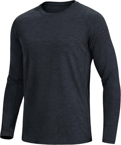 Pioneer Camp Men's Long Sleeve Shirt Quick Dry Moisture Wicking Workout Tee Shirts Lightweight Athletic Tshirts Running Gym in Saudi Arabia