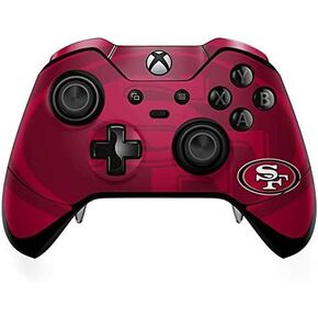 غلاف Skinit المخصص للألعاب متوافق مع وحدة تحكم Xbox One Elite - تصميم رؤية مزدوجة مرخص رسميًا من NFL San Francisco 49ers in Kuwait