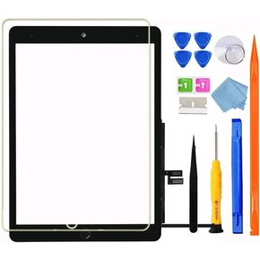 For iPad 7/8/9 (9th Generation) A2602 A2603 A2604 A2605 Screen Replacement Digitizer Touch Glass Kits, for iPad 9th Gen 10.2 Inch (2021 Released) black in Kuwait
