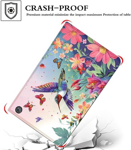 Pudazvi Case for Amazon Kindle Fire HD 10 & 10 Plus Tablet(11th Generation 2021 Release),Ultra Slim Multi-Angle Viewing Auto Wake/Sleep,Marble Purple in Kuwait