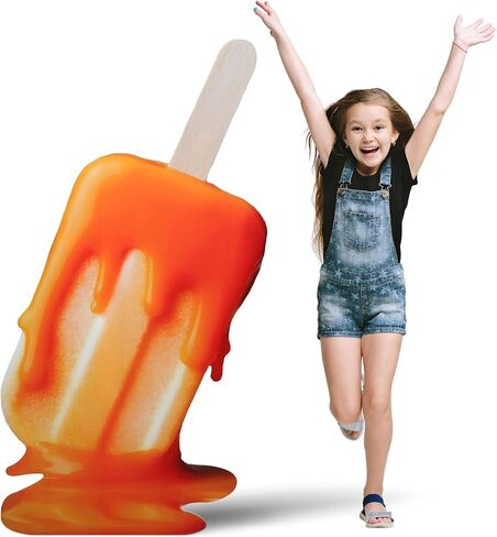 Jetec 5 Feet Ice Cream Cardboard Cutout Stand Up Life Size Ice Cream Candy Land Party Decoration Photo Props Backdrop Standup for Summer Pool Beach Baby Shower Wedding Birthday Candy Land Party Supply in Saudi Arabia
