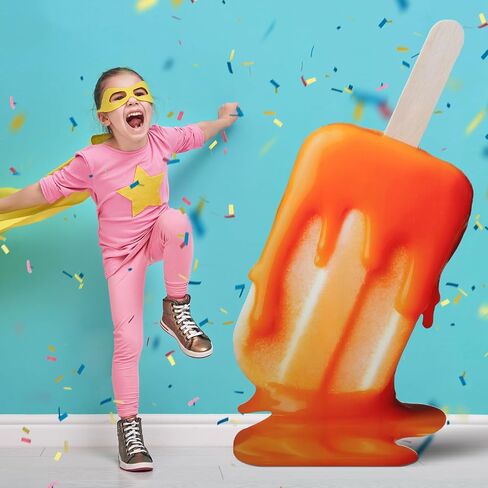 Jetec 5 Feet Ice Cream Cardboard Cutout Stand Up Life Size Ice Cream Candy Land Party Decoration Photo Props Backdrop Standup for Summer Pool Beach Baby Shower Wedding Birthday Candy Land Party Supply in Saudi Arabia