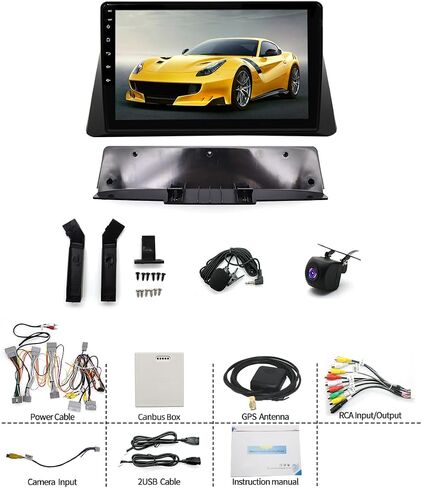 راديو سيارة Android 14 متوافق مع Honda Accord 8th 2008 2009 2010 2011 2012 2013، 2G+32G 10 بوصة راديو ستيريو للسيارة بشاشة تعمل باللمس مع Carplay Android Auto GPS WiFi Mic كاميرا احتياطية in Saudi Arabia