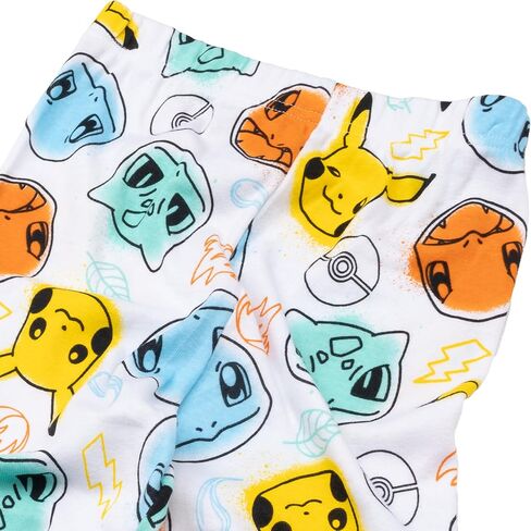 Pokémon Boys' 4-Piece Snug-fit Cotton Pajama Set, Soft & Cute for Kids in Saudi Arabia