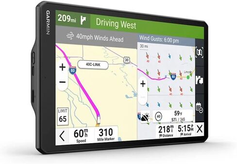 Garmin Dezl OTR1020 GPS Truck Navigator 10" Extra-Large Display Touchscreen, Commercial GPS Navigation for Semi-Truck Drivers, Bundle with dēzl Headset 110 Premium Trucking Headset + More Accessories in Saudi Arabia