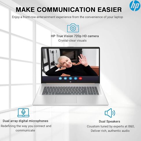 2022 HP Chromebook 14 بوصة HD كمبيوتر محمول يعمل باللمس، معالج Intel Celeron N3350 ثنائي النواة، ذاكرة الوصول العشوائي 4 جيجابايت، 32 جيجابايت eMMC، كاميرا ويب عالية الدقة، Intel HD Graphics 500، USB-C، نظام تشغيل Chrome، رمادي، بطاقة USB SnowBell سعة 32  in Kuwait