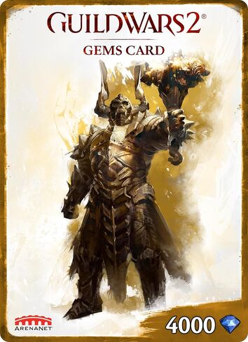 Guild Wars 2 Gems Card 4000 Gems - PC [Online Game Code] in Saudi Arabia