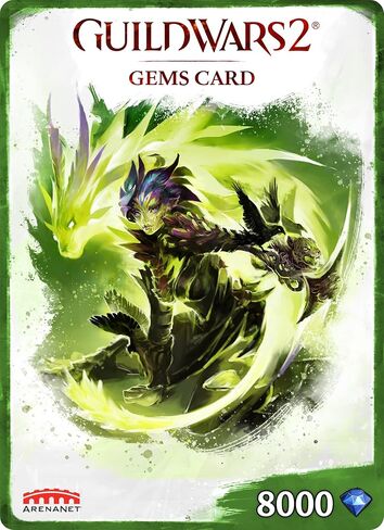 Guild Wars 2 Gems Card 4000 Gems - PC [Online Game Code] in Saudi Arabia