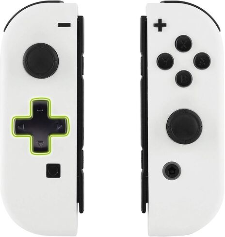غلاف جويكون أبيض ناعم الملمس للغاية (إصدار D-Pad) مع مجموعة كاملة من الأزرار لجهاز نينتندو سويتش، لوحة أمامية بديلة لمنصة نينتندو سويتش - قاعدة جوي كون غير متضمنة in Saudi Arabia